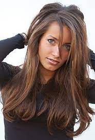 Dark Brown Hair With Lighter Brown Highlights For Olive Skin Love Her Hair Hair Styles Perfect Hair Long Hair Tips
