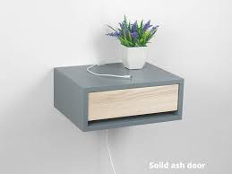 Even though each style incorporates neutral colors, modern design favors a warmer and more subdued color palette, whereas contemporary design favors starker and more striking hues. Amazon Com Contemporary Floating Nightstand Modern Floating Bedside Shelf Wall Mount Nightstand Gray Side Table Small End Table Handmade