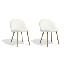 Lot De 2 Chaises Gaelle Blanche Poils Courts Gifi 435992x Chaise Salle A Manger Meuble Gifi Chaise
