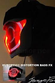 Bass Led Glow Mask For Light Up Mask Dj Costume Co2 By Huboptic Futuristic Helmet Light Up Costumes Up Costumes