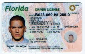 You are not licensed to drive, and only have an id card.; Florida Fake Id