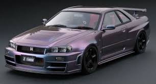 I've made like five or so. Nismo R34 Gt R Z Tune Midnight Purple Iii Diecast Car Hobbysearch Diecast Car Store
