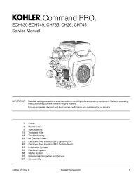 Service Manual Kohler Engines Manualzz Com
