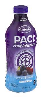 Ocean Spray Pact Fruit Infusions Cranberry Concord Grape Juice 46 Fl Oz Foods Co