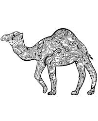 I may make a small commission. Printable Relaxing Coloring Page With Camel