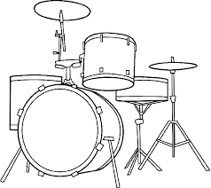 We need drums in our lives! Drums Coloring Pages Kidsuki