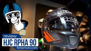 Both the chinbar and face shield. Review Hjc Rpha 90 Modular Helmet Fortamoto Com Youtube