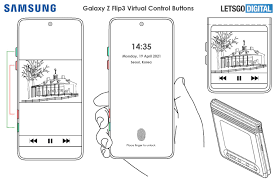 This year, it looks like samsung gave a lot more thought to the galaxy z fold 3 and galaxy z flip 3 protective cases. Samsung Galaxy Z Flip3 With Beautiful Cover Display And Virtual Buttons Rendered Mspoweruser