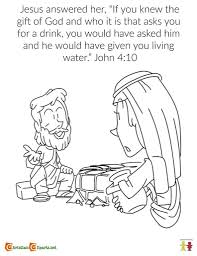 Coloring Page The Woman At The Well John 4 10 In 2020 Sunday School Lessons Jesus Sunday School Lessons Coloring Pages Inspirational
