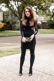 Amy Havins Styles Two Different Dresses From Dress Barn For The Holiday Season Blackdress Dress Dresses Dres Dress With Stockings Fashion Geek Chic Outfits