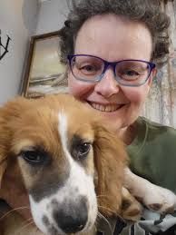 Hi all! I just wanted to introduce myself and share a photo I took with our  current foster pup Amora.