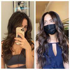 Moresoo remy tape in human hair extensions 18 inch highlight blonde real human hair tape in extensions color #18 ash blonde mixed #613 bleach blonde hair extensions tape in extensions 20pcs 50g. Hair Can Be Such A Big Halo Before After 1 Pack Of Invisible Cold Bonded Extentions Splendida