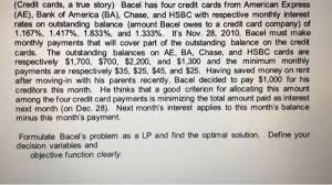 The bank of america credit card interest rate will almost always depend on your credit standing and it can start low, at slightly under 15% and go all the way up, to almost 25%. Credit Cards A True Story Bacel Has Four Credit Chegg Com