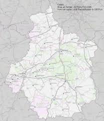 La région centre, plus connue sous le nom «val de loire», n'est pas la région la plus touristique de france. Carte Du Centre Val De Loire Centre Val De Loire Carte Des Villes Departements