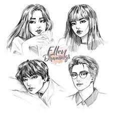 Even the most productive artist has moments when it seems that all topics are exhausted, and there is nothing more to draw. Ellendrawings On Twitter Later Wanna Try To Draw All Members Kpopfanart Bts Blackpink Btsfanart Blackpinkfanart Jisoo Lisa Taehyung Rm Https T Co Vcxcmtssc9