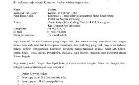 Pmi no 250 semanggi, jakarta dengan hormat, berdasarkan informasi yang saya peroleh melalui. Contoh Lamaran Kerja Laundry Cute766