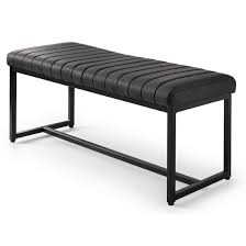 An industrial decor staple, benches allow all your family & friends to sit comfortably together, opening up your space. Soho Faux Leather Dining Bench In Black Sale