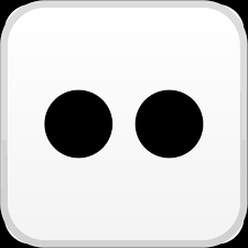 Iphone style icon pack author: Flickr Icon Logo Black And White Brands Logos