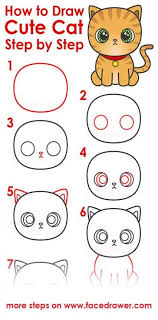 Like we said, drawing develops your creativity and helps you think outside of the box. Drawing Ideas Cute Animals Step By Step 52 Trendy Ideas Cat Drawing For Kid Simple Cat Drawing Cat Drawing Tutorial