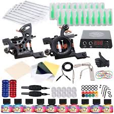 Además puedes comprar a los mejores precios las ultimas novedades para el tatuaje el piercing y todo lo que tu estudio pueda necesitar. Amazon Com Dragonhawk Complete Tattoo Kit 2 Machine Gun 10 Color Inks Power Supply Health Personal Care