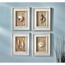 Beach Theme Bath Accessories Seashell Wall Art Beach Wall Decor Nautical Bathroom Decor