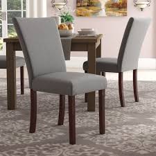 Andover Mills Pomfret Upholstered Parson Chair Wayfair Solid Wood Dining Chairs Side Chairs Dining Wood Side Chair
