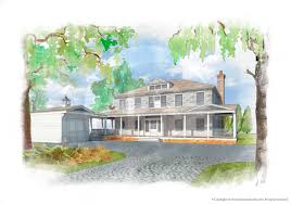 3d Rendering And Watercolors Architecture Collage Photorealistic Rendering Painting
