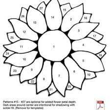 Sunflower Stained Glass Pattern - Etsy ...
