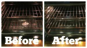 Mix the two ingredients in a large spray bottle and soak the inside of your oven with the spray. How To Clean Your Oven Baking Soda Vinegar Youtube