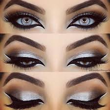 Black And Silver Eye Makeup Valentinstag Augen Make Up Ideen 2019 Day Eye Makeup Eye Makeup Blue Eye Makeup