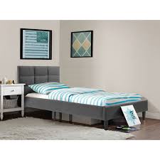 Many include chic detailing such as sweeping curves, gorgeous nailheads and cozy wingbacks. Zoey Transitional Upholstered Bed Twin Grey Only At Best Buy Best Buy Canada