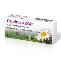 Cetirizin Adgc Filmtabletten 20 St Medikamente Per Klick De