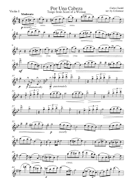En ambos casos la predictibilidad brilla por su ausencia, lo cual suele traer. Gardel Por Una Cabeza Vln1 Vln2 Vla E Piano Argentine Music Tango