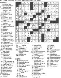 Get hints, track time, print, access previous puzzles and much more. Rex Parker Does The Nyt Crossword Puzzle Thursday Nov 16 2006 Kevin Donovan