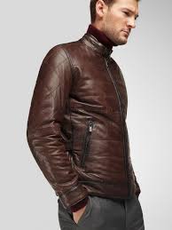 Brown Nappa Reversible Jacket With Navy Blue Interior Massimo Dutti Black Leather Motorcycle Jacket Leather Wear Jackets