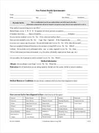 The safety of our staff and patients always comes first. Free 8 Health Questionnaire Forms In Pdf Ms Word