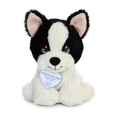 Black And White Dog Stuffed Animal Precious Moments Frenchy Bulldog Stuffed Animal Aurora Plush Animals Black And White Dog Frenchie