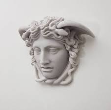 Medusa Gold Statue