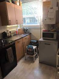 Topform have evolved from solely being a kitchen worktop manufacturer to become a creative worktop solution company. Woman Revamps Her Kitchen For 31 Using Trendy Worktop Stickers And Grey B Q Paint