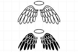 Selection of free svg designs include free gift box svg files, to free treat box svg files, free card svg files, and free 3d svg files. Angel Svg Angel Wings Cut Files Angel Cutting Set Vector 925987 Cut Files Design Bundles