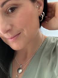 Hammered silver hoop earrings — CLEO Jewellery