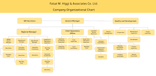 Company Organizational Chart Faisal M Higgi Associates