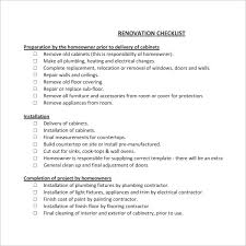 Here is the list of essential things you need to buy to set up your new home. Free 11 Sample Renovation Checklist Templates In Pdf Google Docs Pages Ms Word