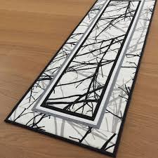 Modern Quilted Table Runner Black Fabric Table Runner Etsy Fabric Table Runner Quilted Table Runner Table Toppers