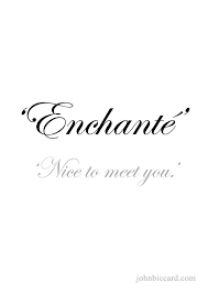 Nice To Meet You French Quotes Basic French Words Paris Quotes