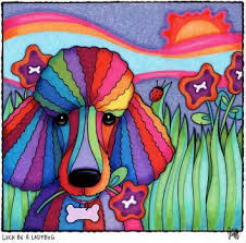 Luck Be A Lady Bug 144 Pieces Poodle Drawing Dog Art Poodle Puppy