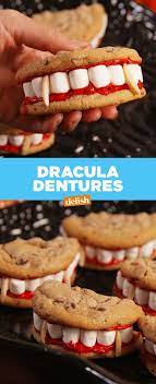 Dracula Dentures Are A Halloween Party Must Recipe Food Halloween Food Appetizers Halloween Food For Party