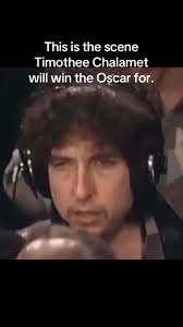 Timothee Chalamet Yelling Bob Dylan at Award Show