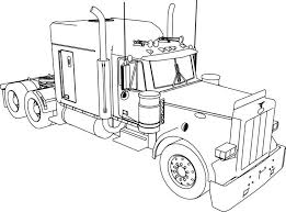 Do not limit your imagination. Peterbilt 379 Long Trailer Truck Coloring Page Truck Coloring Pages Peterbilt Big Trucks