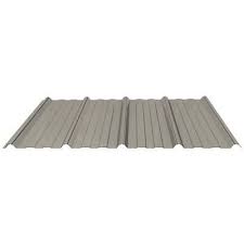 Fabral Shelterguard 8 Ft Exposed Fastener Steel Roof Panel In Hickory Steel Roof Panels Metal Roof Roof Panels